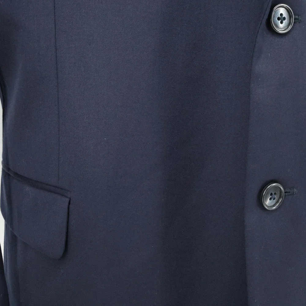 Jos A Bank Sport Coat Mens 52R Navy Blue Wool Jacket Lined Blazer Preppy Career